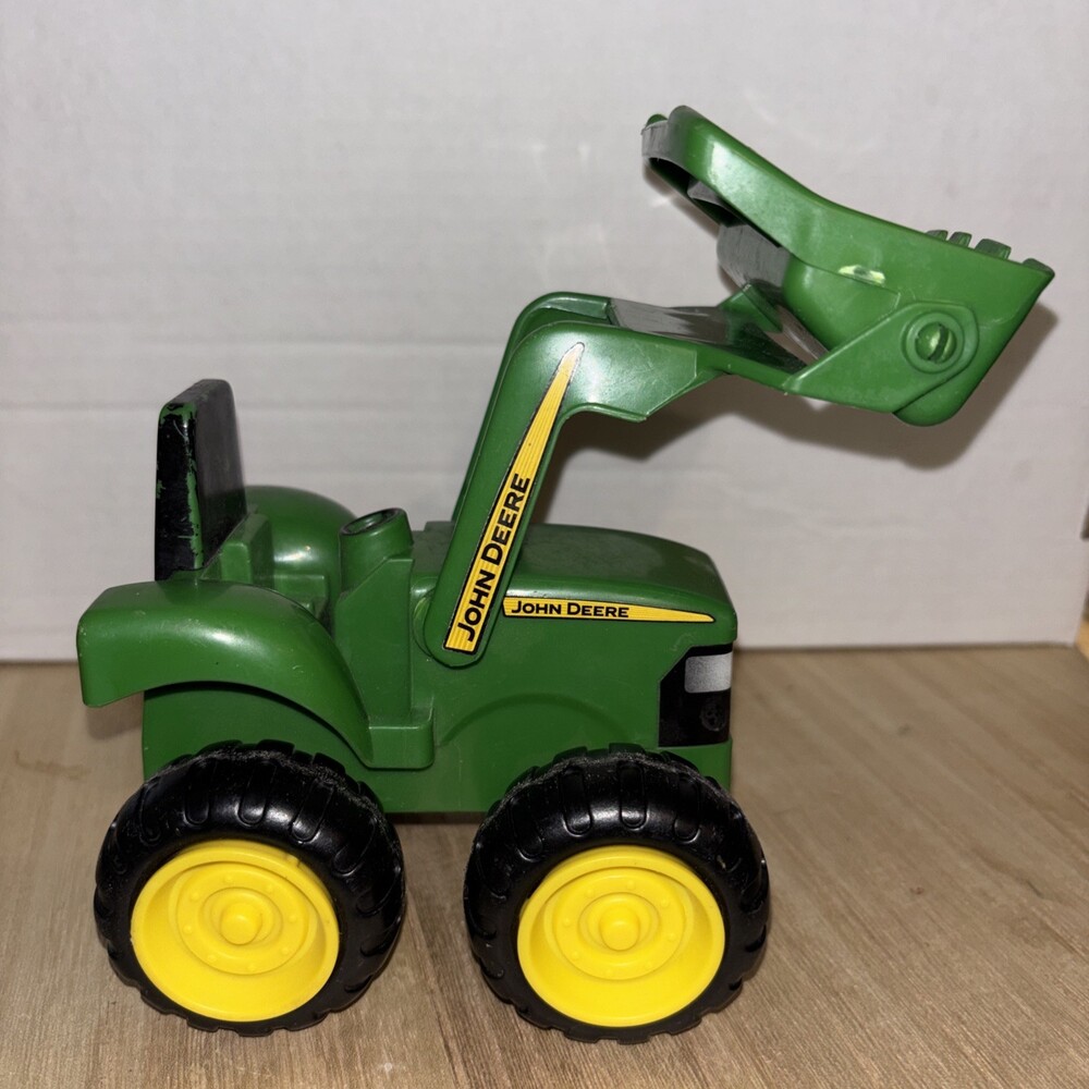 Ertl John Deere Front Loader Tractor Toy Green Yellow Farm Equipment Tomy UK